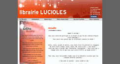 Desktop Screenshot of librairielucioles.com