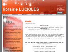Tablet Screenshot of librairielucioles.com